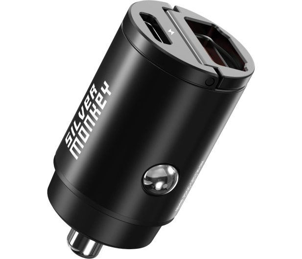 SILVER MONKEY samochodowa USB-C PD, USB-A QC, 30W - 701760 - zdjęcie